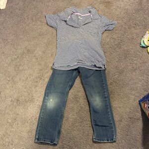OshKosh B'gosh Blue Striped Set
